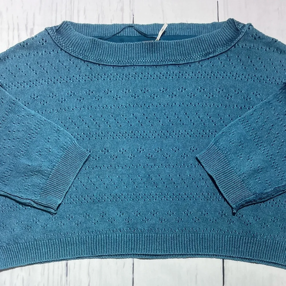 Free People Sand Castle Crop Sweater - Picture 2 of 5